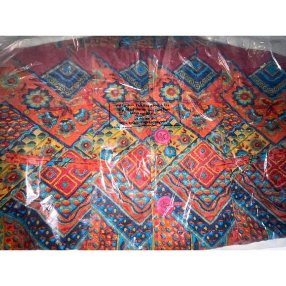 NWT Coldwater Creek Ethnic Stripe Jacket - Size 6 - Never Removed From‎ Bag - Picture 7 of 8